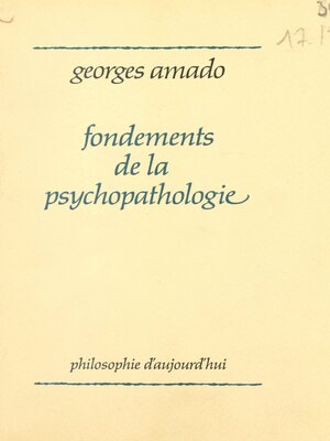 cover image of Fondements de la psychopathologie